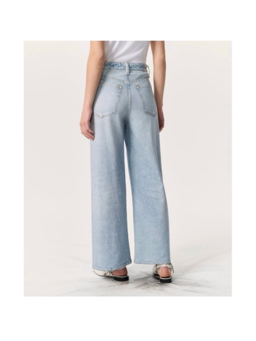 Rag & Bone Sophie Miramar Denim Wide Leg in Meadowblue Terry Jean- Size 32 - Picture 3 of 12